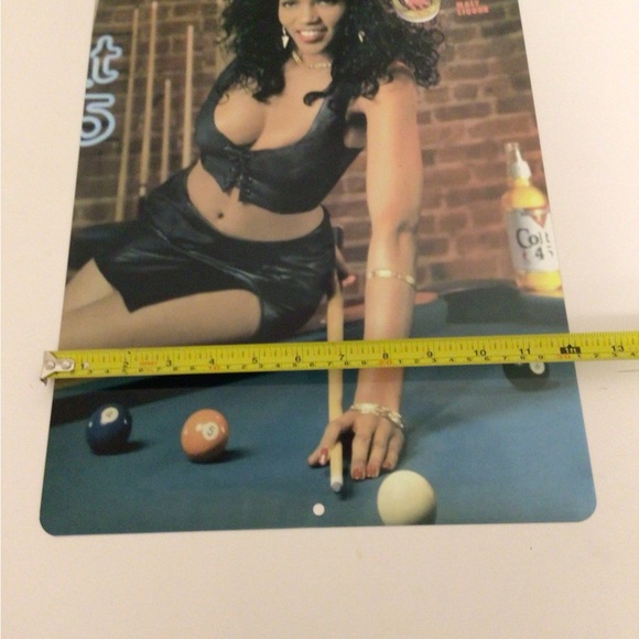 Colt 45 beer sign girl model metal display sign - Picture 5 of 5